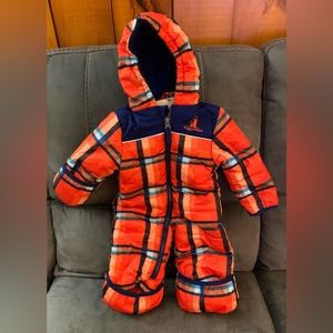 Plaid Puffer Snowsuit for Kids